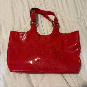 Tory Burch Glossy Pink Tote